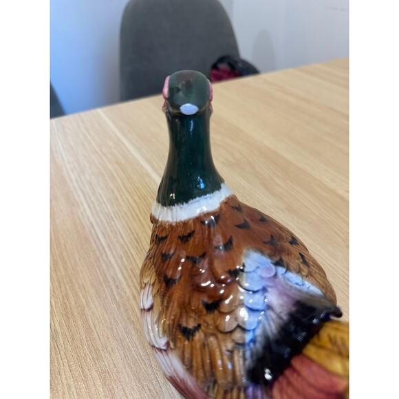 Fitz and Floyd Ceramic Pheasant Lidded Trinket Box VINTAGE - Picture 6 of 9